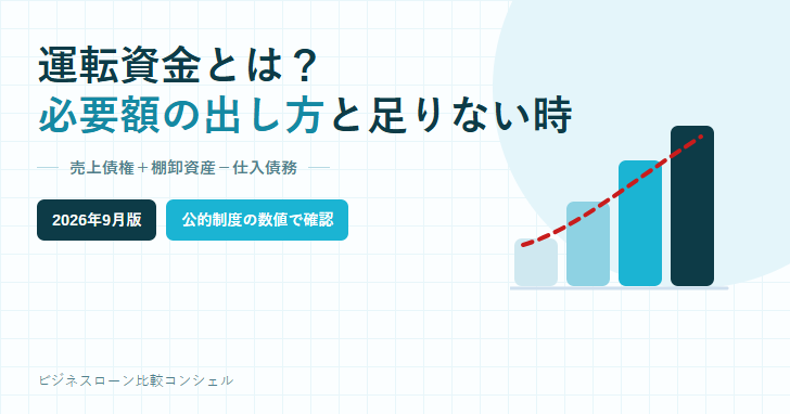 運転資金の意味と必要額の計算方法を解説する記事のアイキャッチ